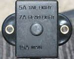 Honda 750 fuse box cover 1973-1978